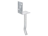 Nosník sloupku tvaru L s trnem 200 mm x 80 mm x 60 mm žárově pozinkovaný Nosník sloupku tvaru L s trnem 200 mm x 80 mm x 60 mm žárově pozinkovaný
