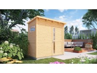 Bertilo Dřevěný domek na nářadí Pentus 1, přírodní, 234 x 115 cm