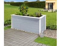Weka Vyvýšený záhon Herba, šedá/bílá 205 x 80 x 81 cm