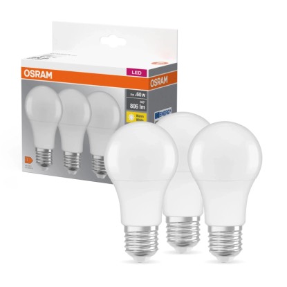 OSRAM LED žárovka Retrofit Classic A60, E27, 8,5 W, 806 lm, 2700 K, opálová
