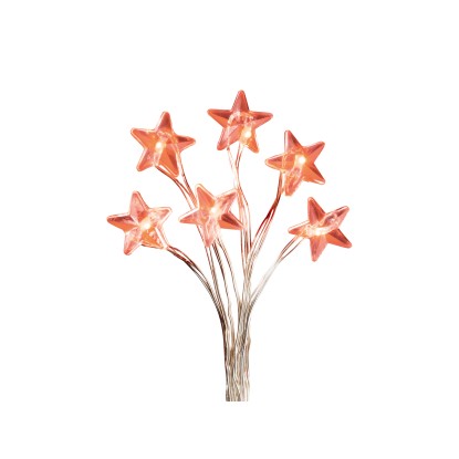 OBI LED světelný řetěz s hvězdičkami 15 LED 5 barev