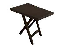 MEGA PLAST Skládací stolek TEO wenge 70 x 70 x 70 cm