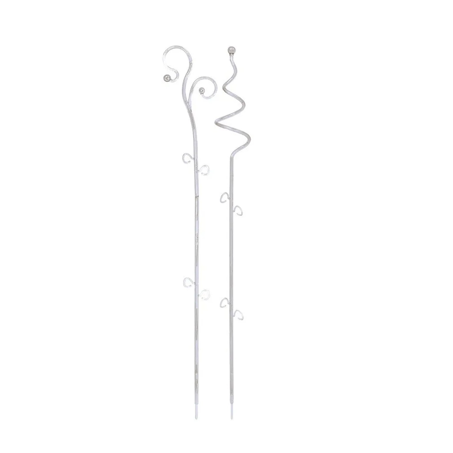 Prosperplast Podpěra na orchidej DECOR, bílá transparentní 58,5 cm