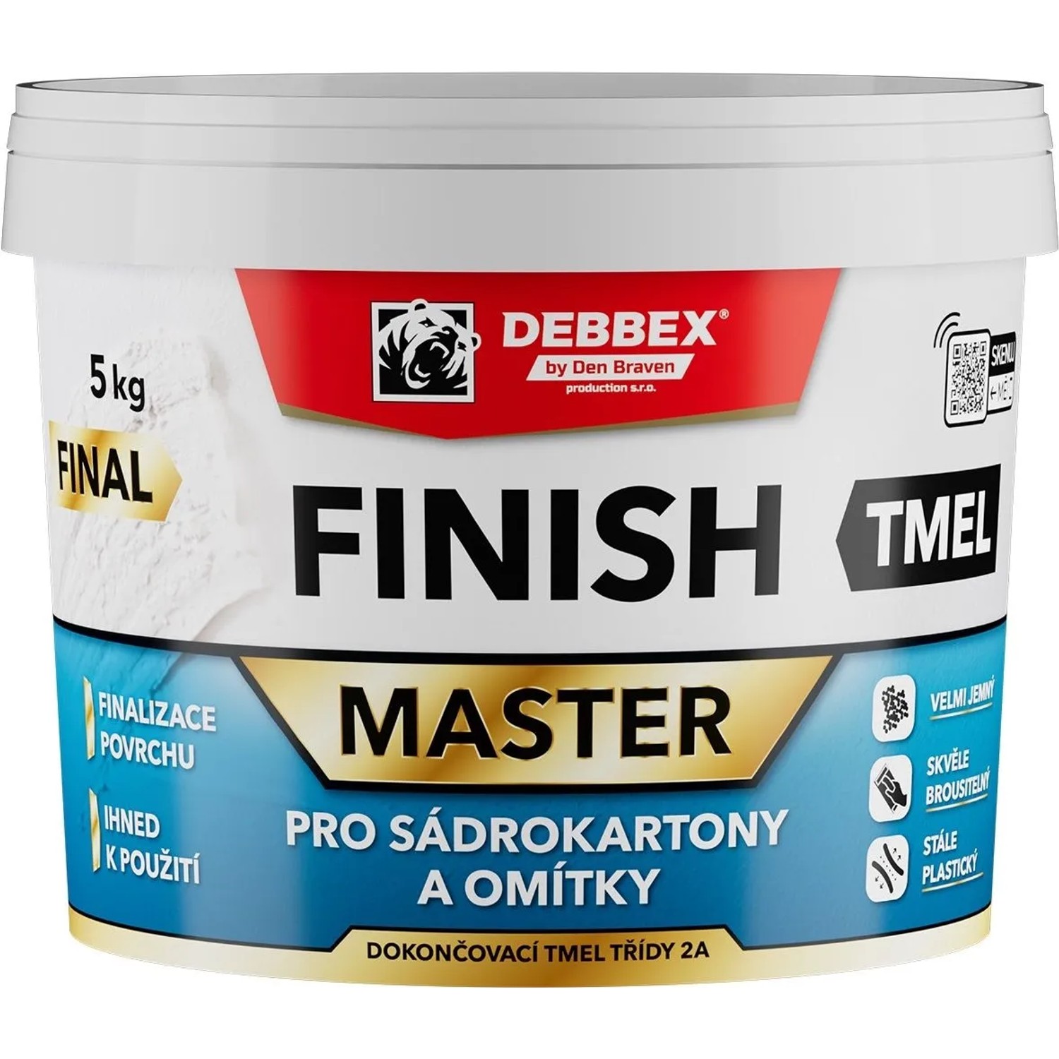 Den Braven Tmel pro sádrokartony a omítky FINISH 5 kg