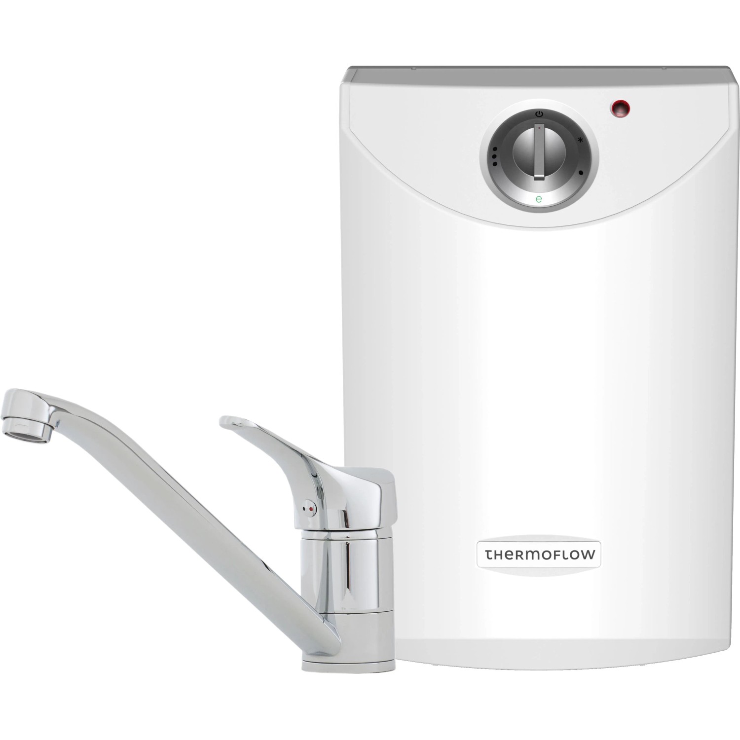 Thermoflow Zásobník pod odběrné místo UT 10 + dřezová baterie Qmix 700