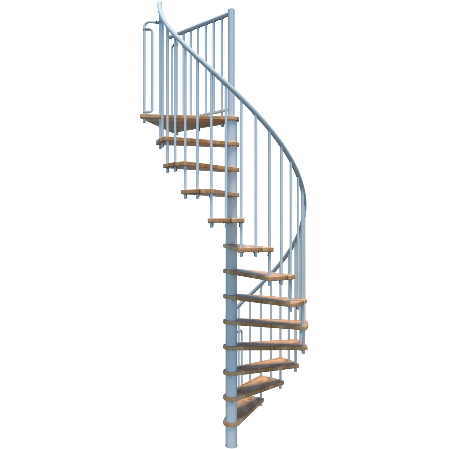 Minka STAIRS Kombinované točité schodiště Berlin buk/bílá pr. 140 cm