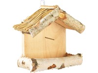 Krmítko se slaměnou střechou Krmítko se slaměnou střechou