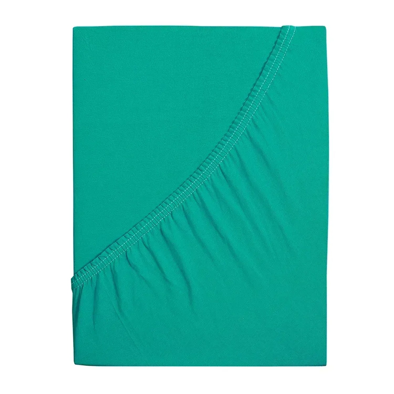 B.E.S. Petrovice Bavlněné prostěradlo Jersey IDEAL aqua 180 x 200 cm