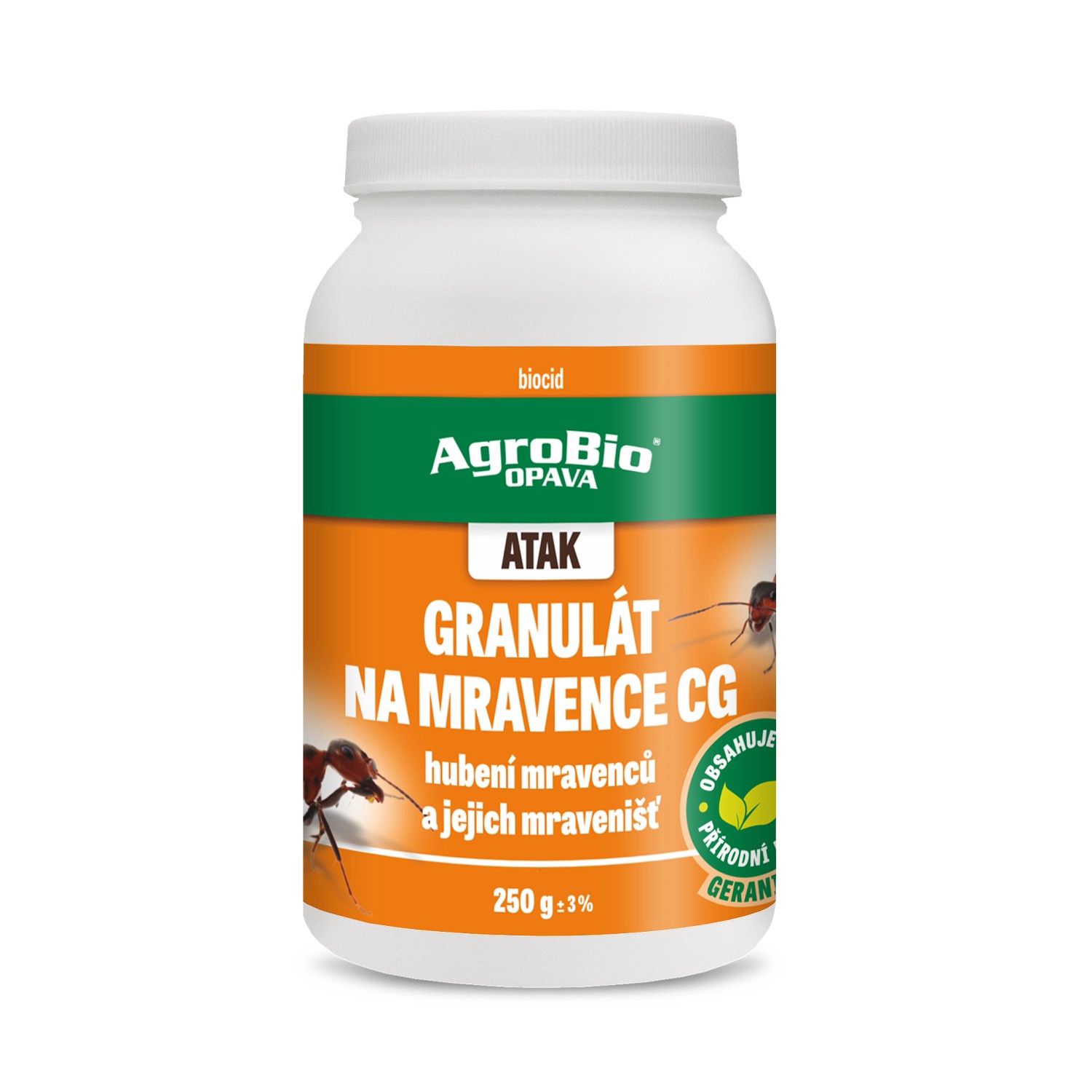 AgroBio Opava Granulát na mravence Atak CG 250 g
