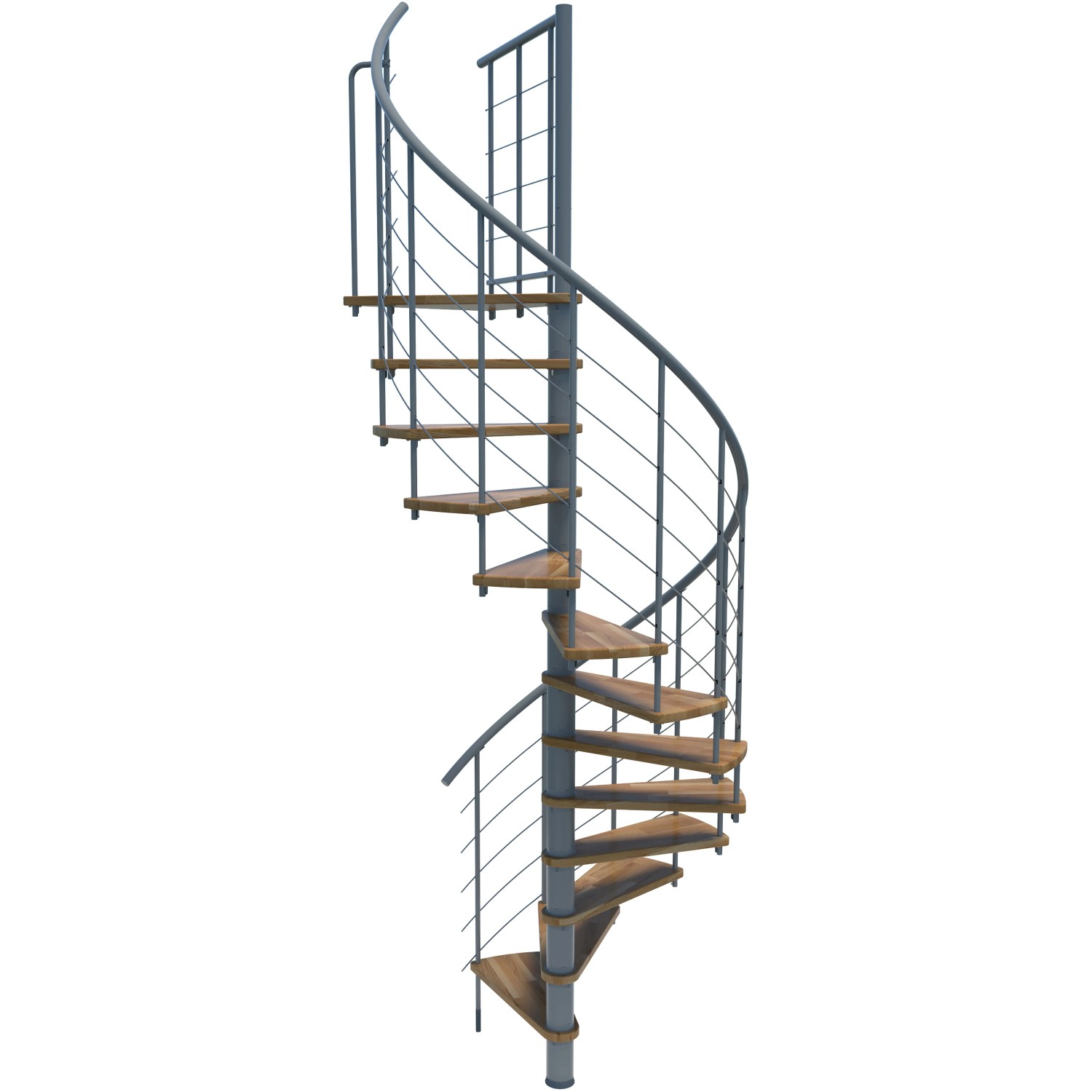 Minka STAIRS Kombinované točité schodiště Venezia Smart dub/šedá pr. 120 cm