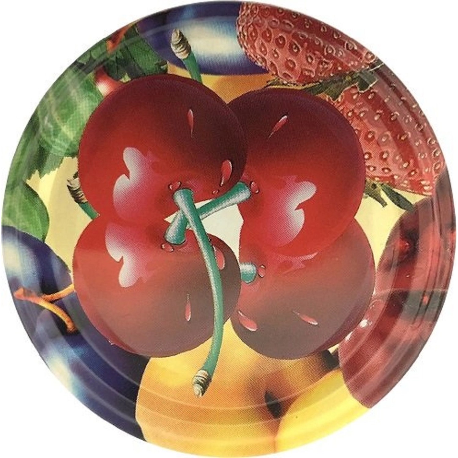 Víčko Twist 66, dekor ovoce, 10 ks