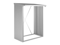 Biohort Stojan na dřevo WoodStock 150 stříbrný, 157 x 102 x 199 cm