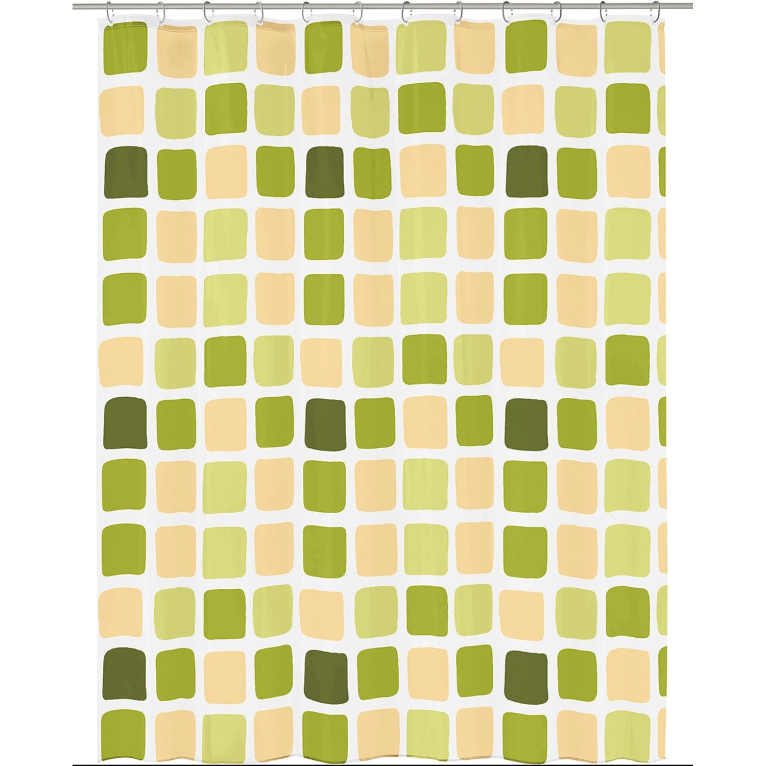 Kleine Wolke Sprchový závěs Sonny zelený 180 x 200 cm