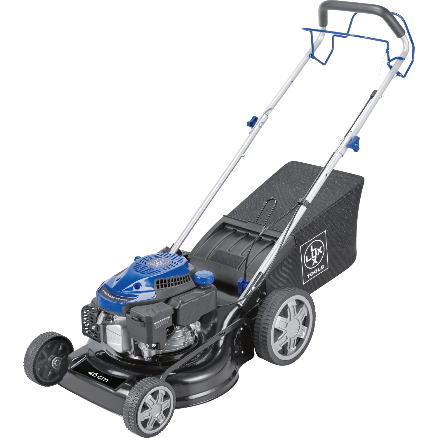 LUX-TOOLS Benzínová sekačka B-RM-145/46 s pohonem kol, 2,3 kW, 46 cm