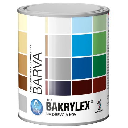 BAKRYLEX Barva na dřevo a kov V2066 Univerzál mat 0220 hněď střední 700 g