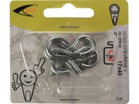 D.I.P. Hák s vrutem, znb, 17 x 40 mm, 6 ks