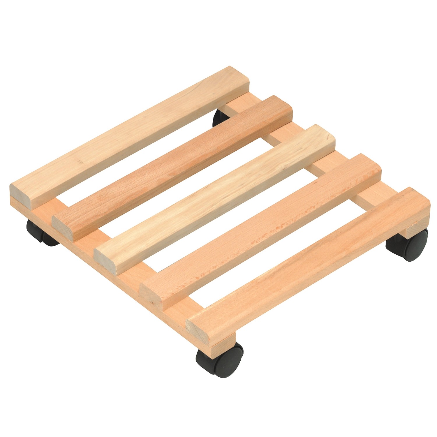 OBI Vozík pod květináč hranatý buk 35 x 35 cm