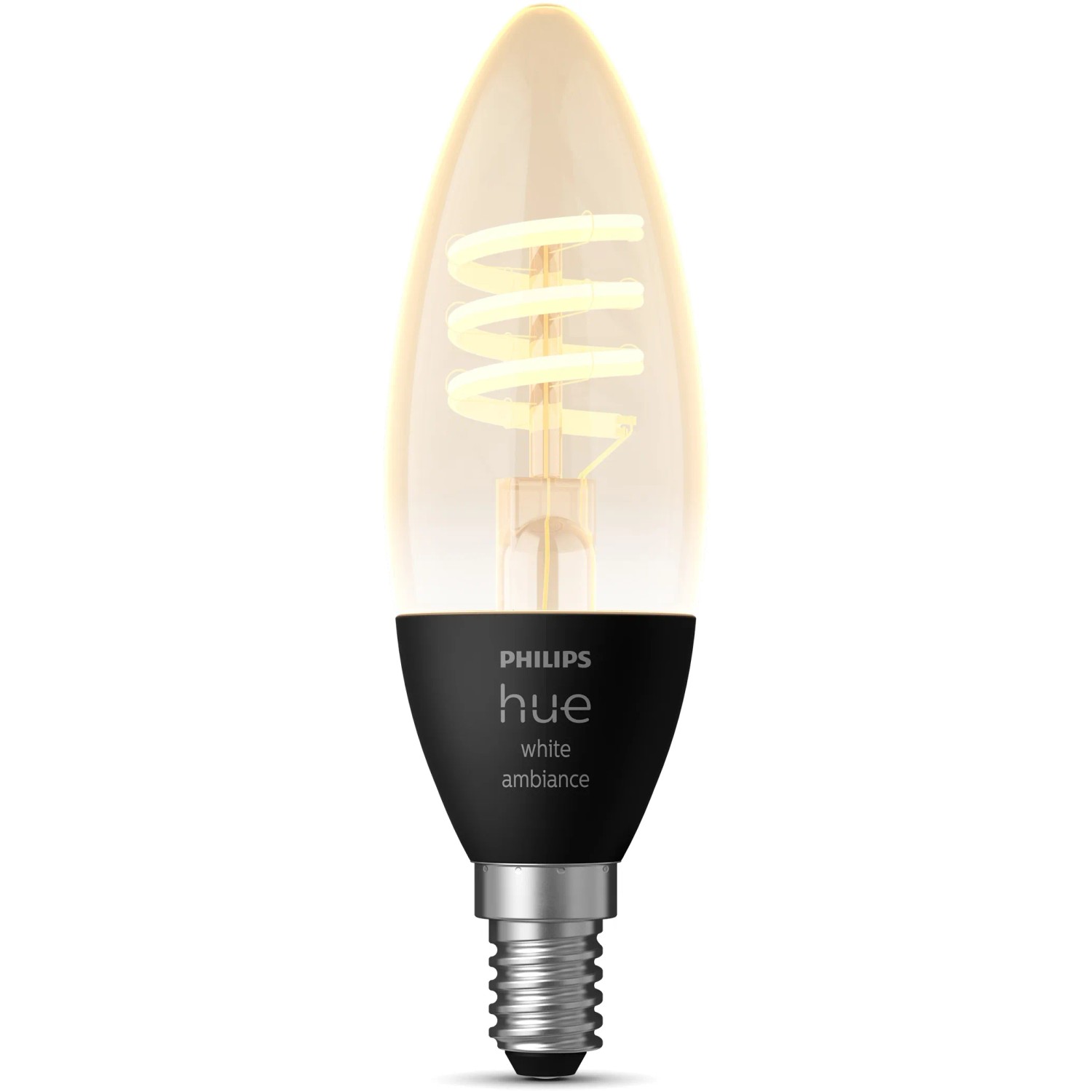 Levně Philips Hue Smart žárovka White Ambiance Filament E14 C39 4,6W 2200-4500K 350lm