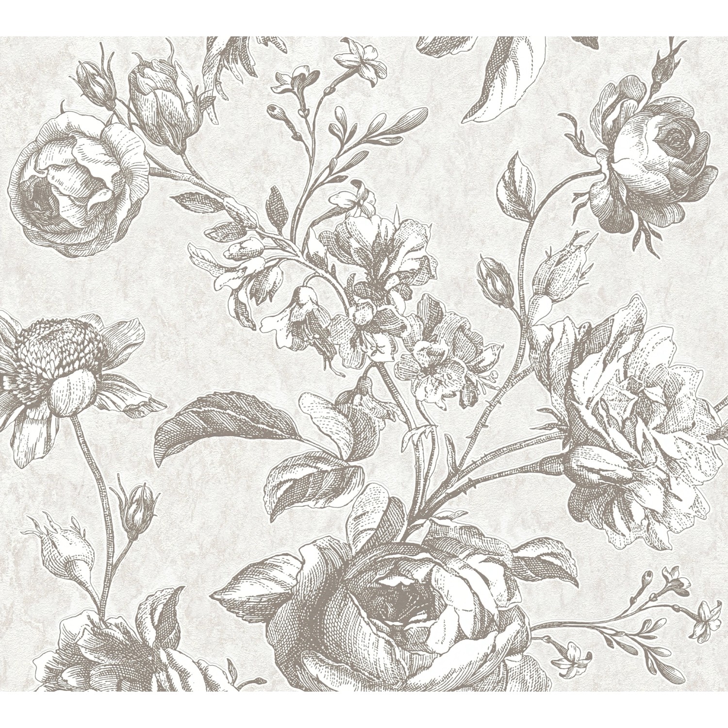 A. S. Creation Vliesová tapeta My Home My Spa Květiny světle šedá