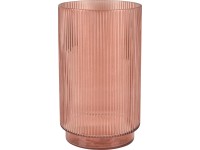 Váza Desert Flower skleněná 25 cm x průměr 15 cm hnědá