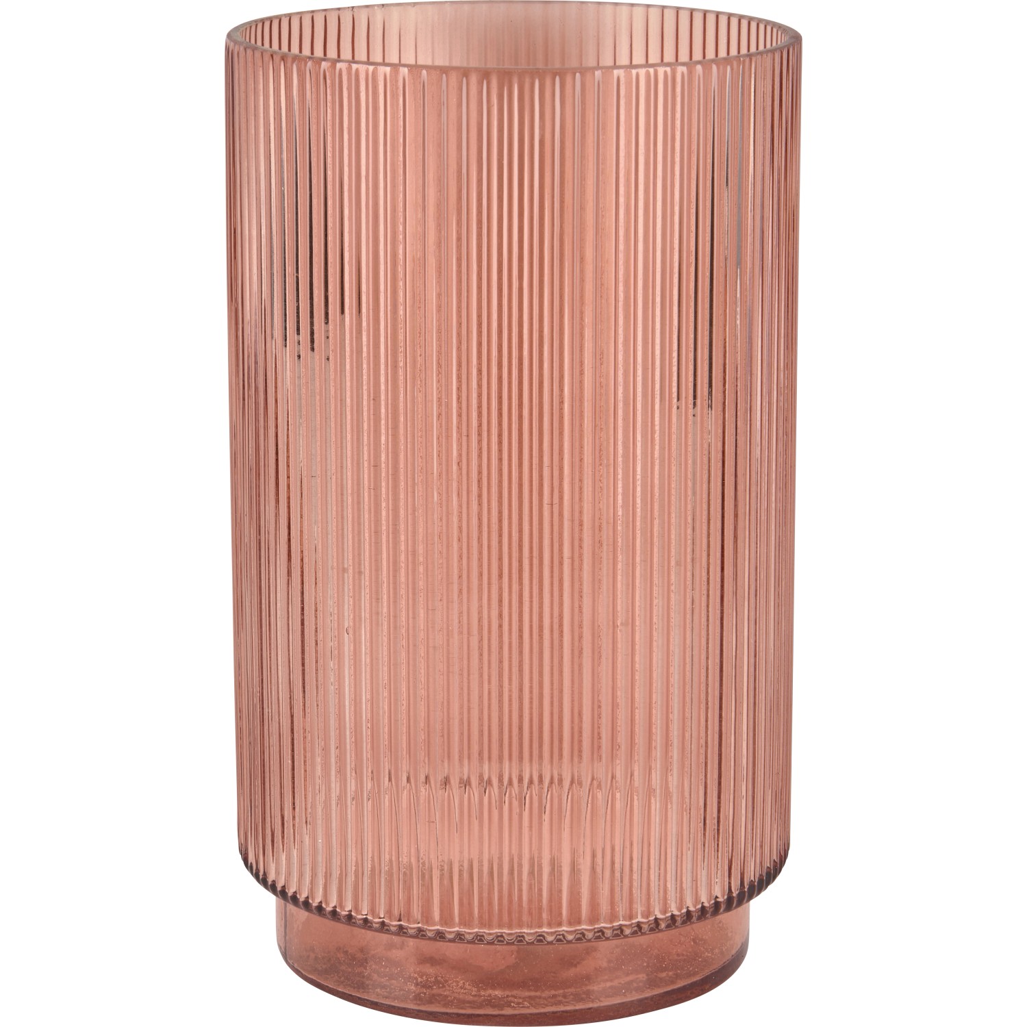 Váza Desert Flower skleněná 25 cm x průměr 15 cm hnědá