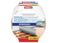 tesa Podlahová lepicí páska s výztuhou odstranitelná beze stop, 5 m x 50 mm
