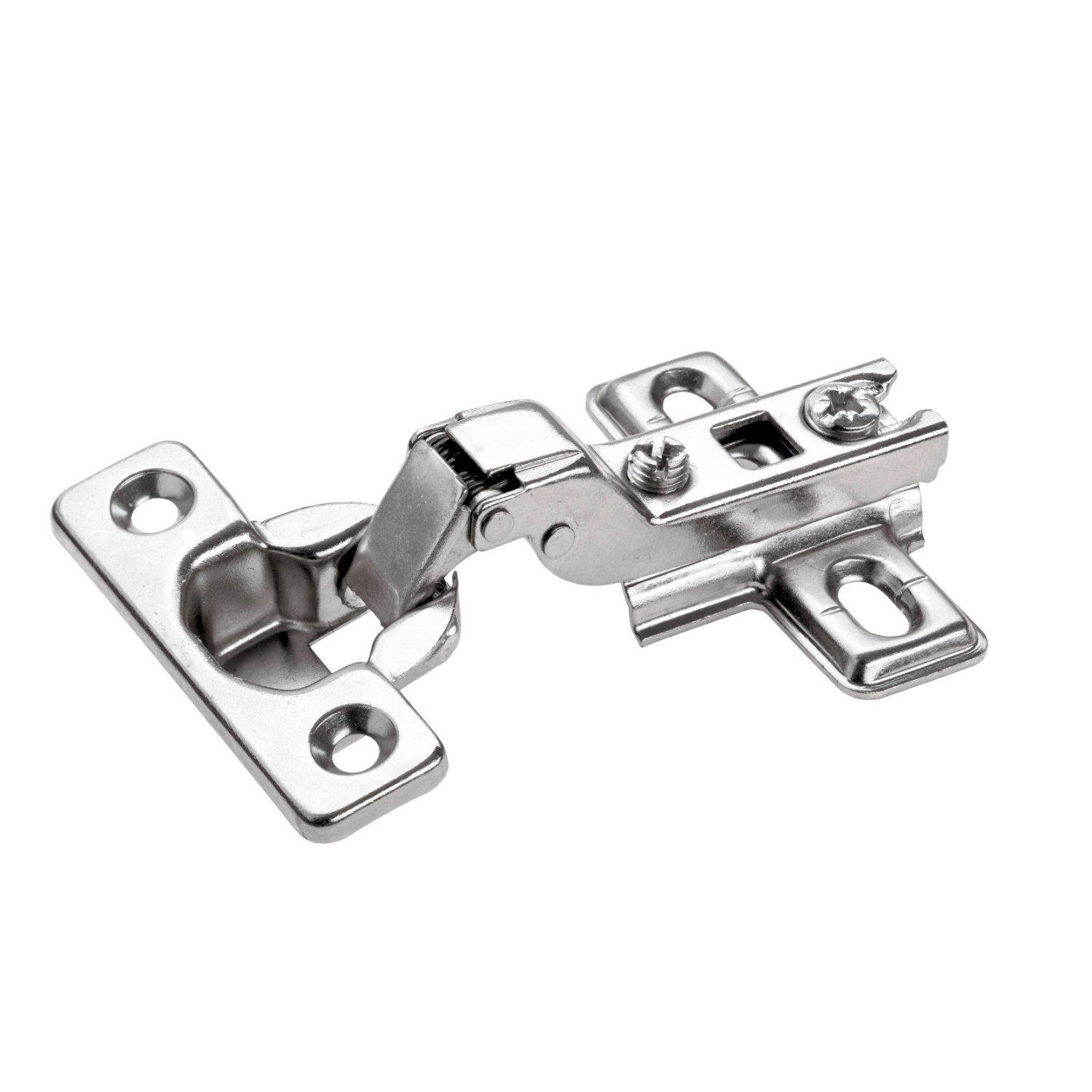 Hettich Dvojramenný nábytkový závěs, poloviční překrytí, poniklovaný, 26 mm