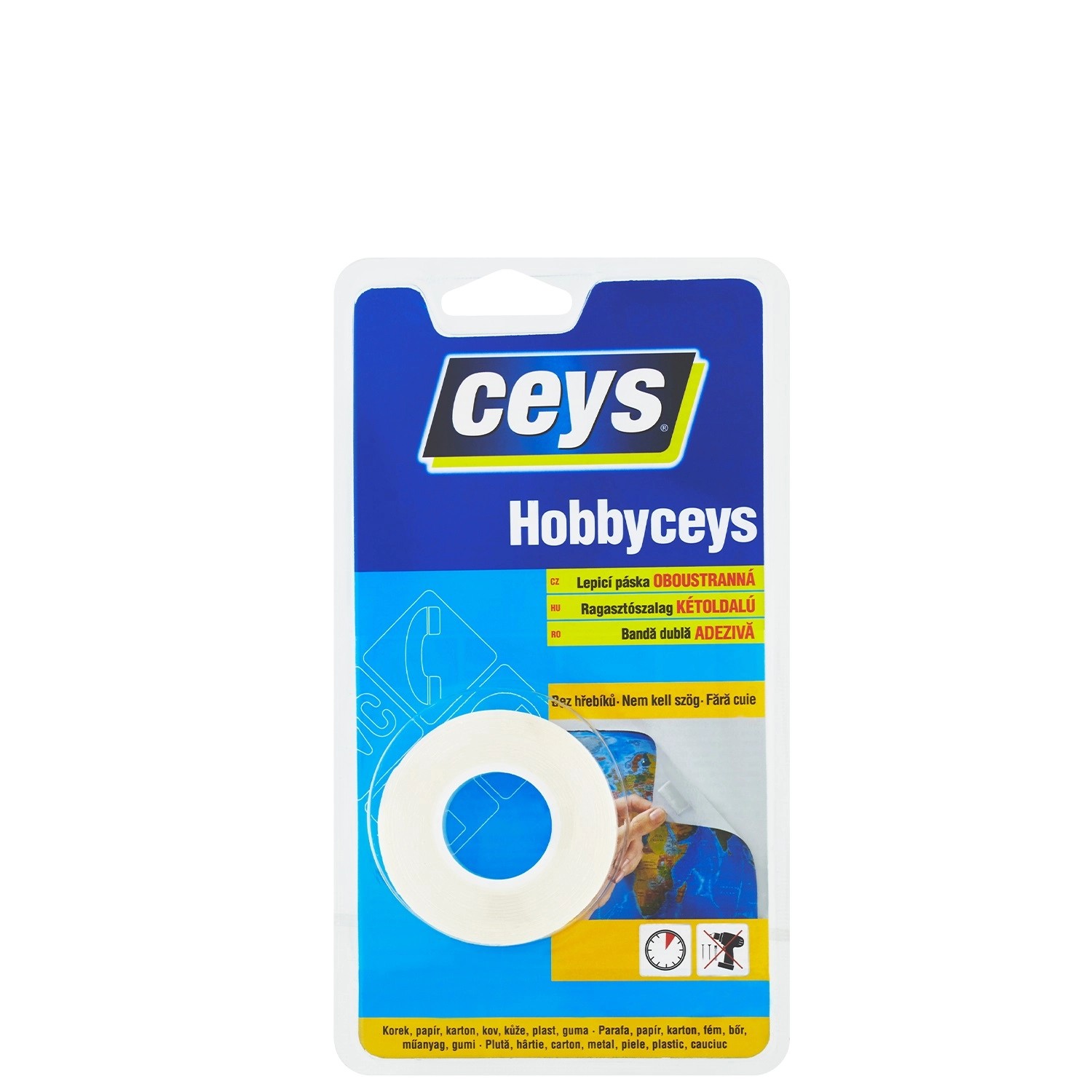 Oboustranná lepicí páska Ceys Hobbyceys 2 m x 15 mm