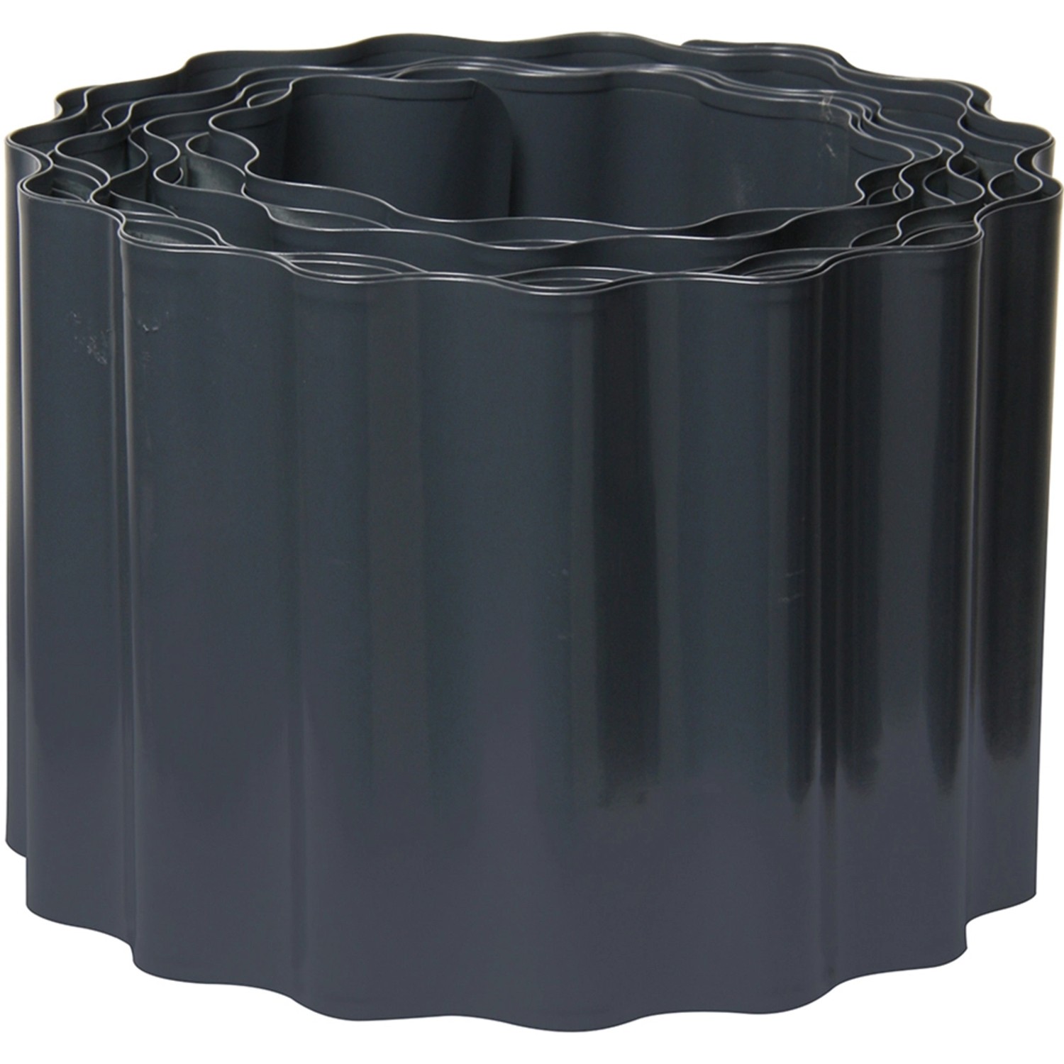 Bellissa Záhonový obrubník vlnkovaný pozinkovaný antracitový 0,9 x 14 x 500 cm