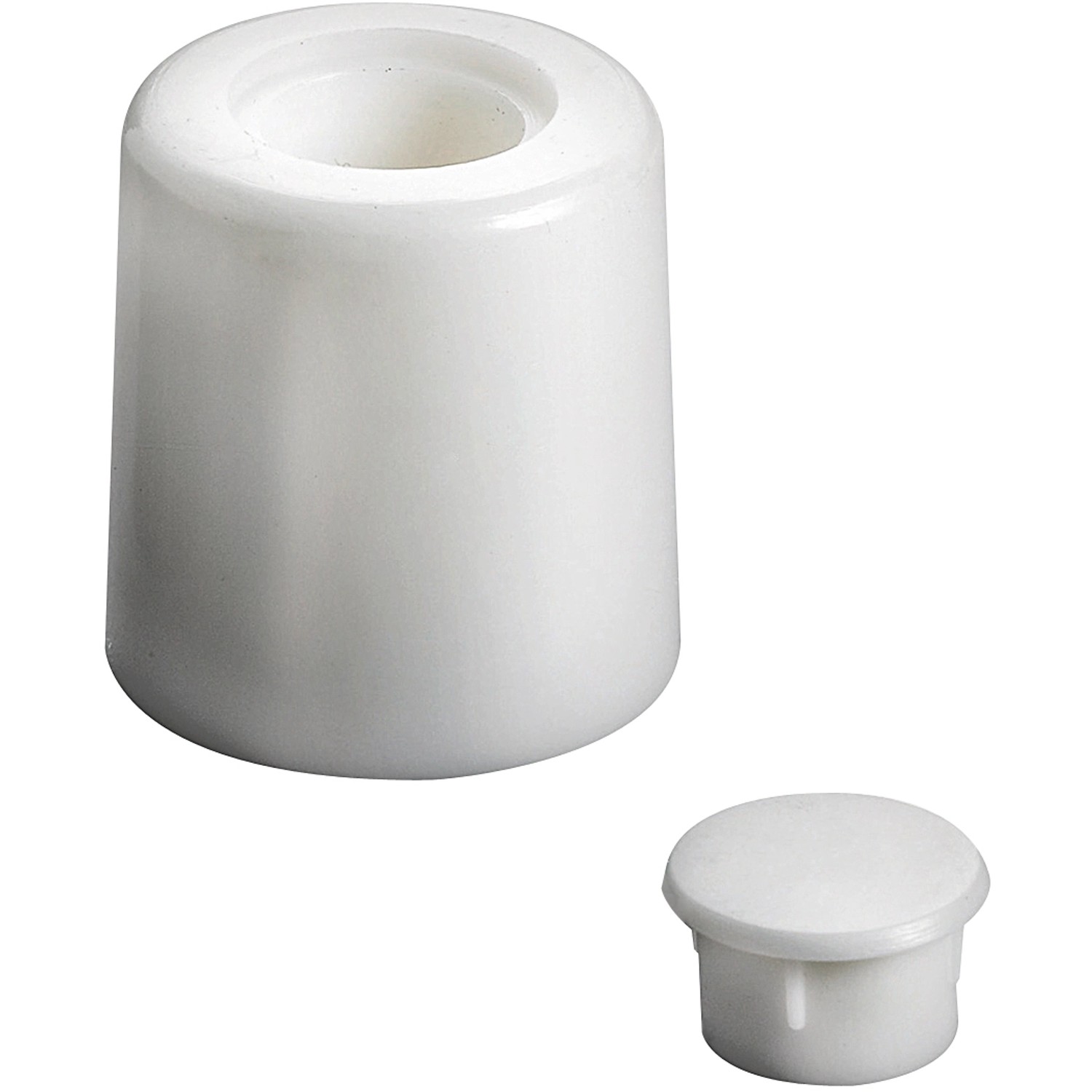 Hettich Plastová dveřní zarážka, bílá, 27 x 28 mm