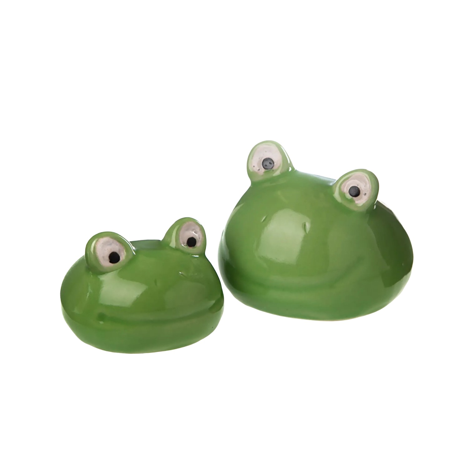 DRAGIMEX Plavoucí žába z porcelánu zelená 6 x 5,5 x 4 cm, 1 ks