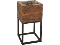 Květináč na pevném podstavci 34 cm x 18 cm x 18 cm