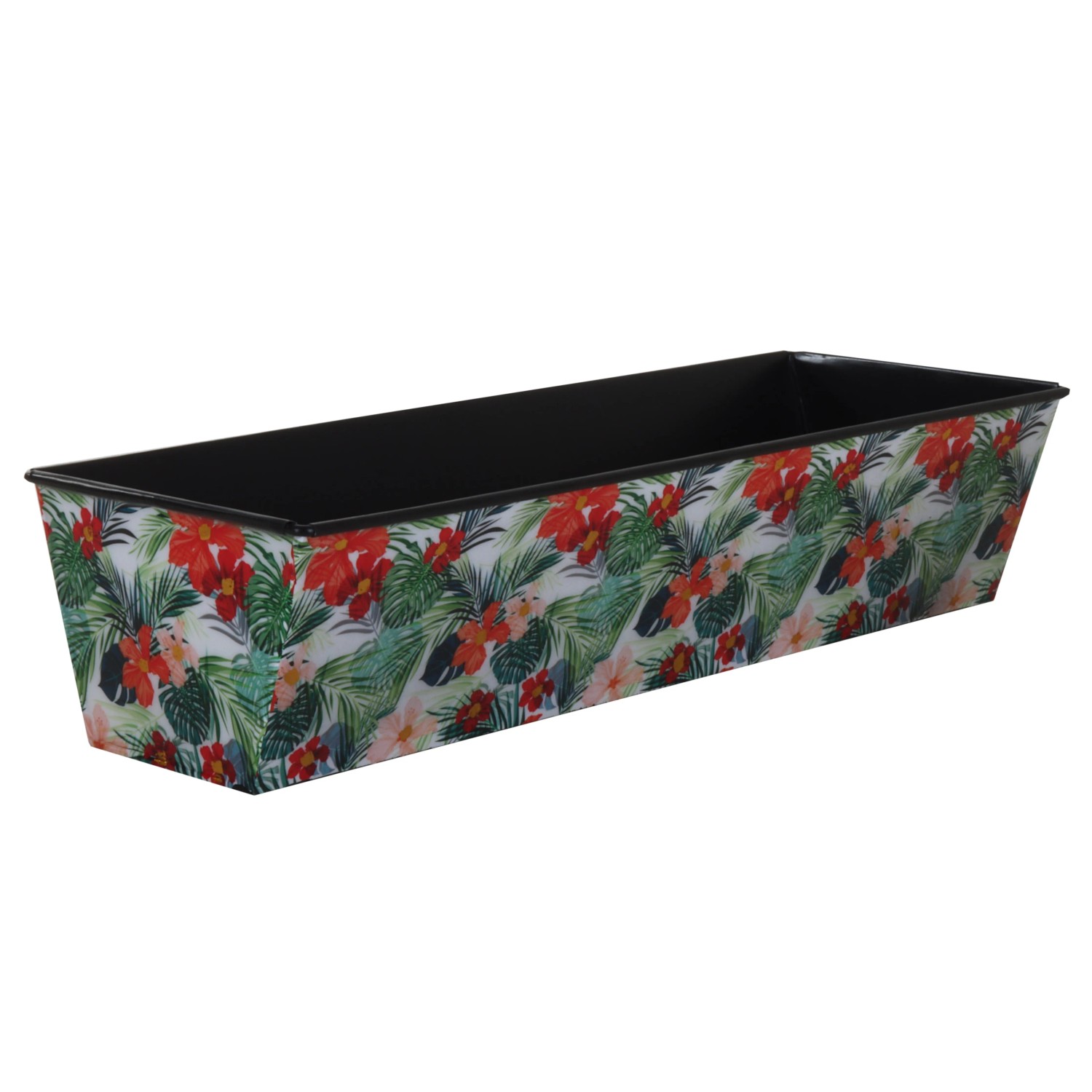 A.H.G. Truhlík Flora se zlatými detaily, tropical, 51 x 18 x 10,5 cm