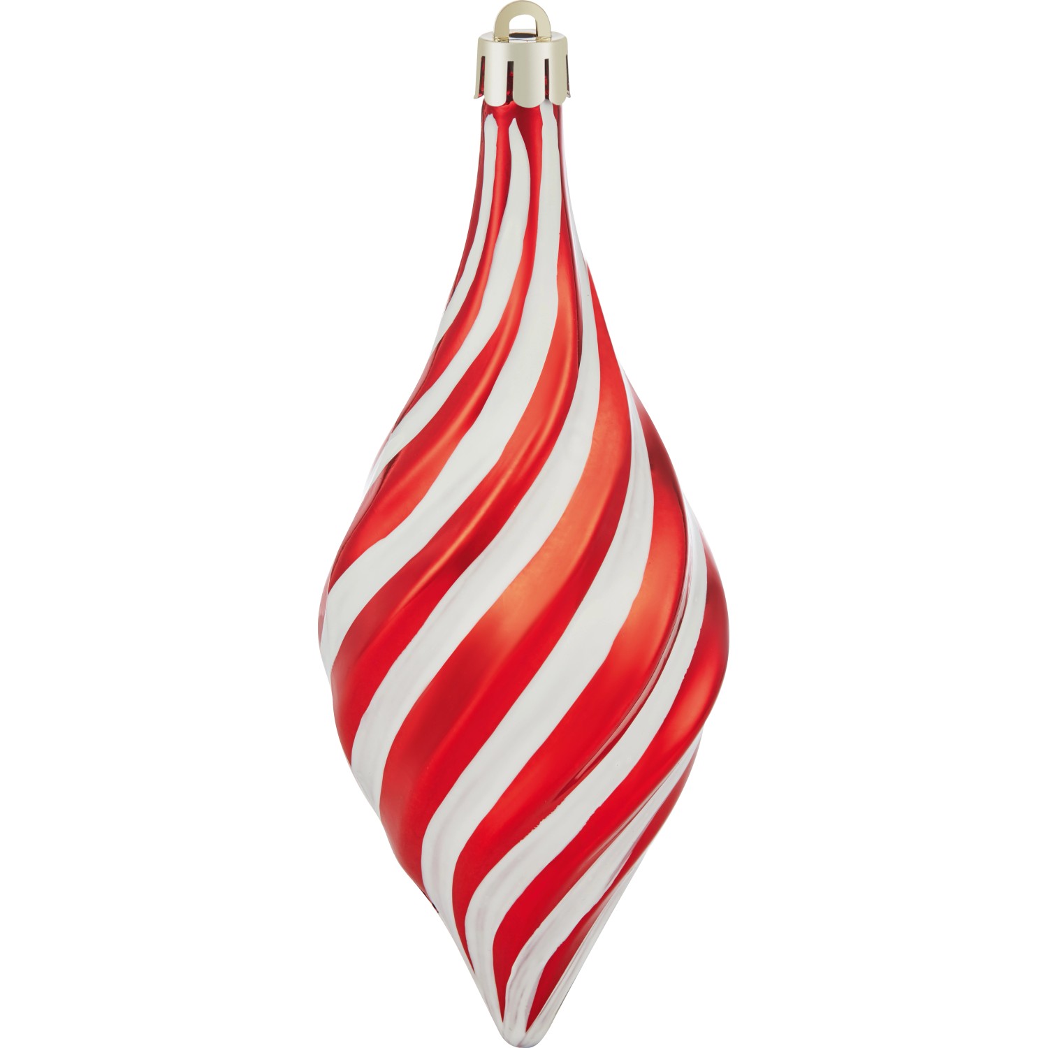 Sada ozdob na vánoční stromek s ornamenty, červená, pr. 10 x 15 cm, 4dílná