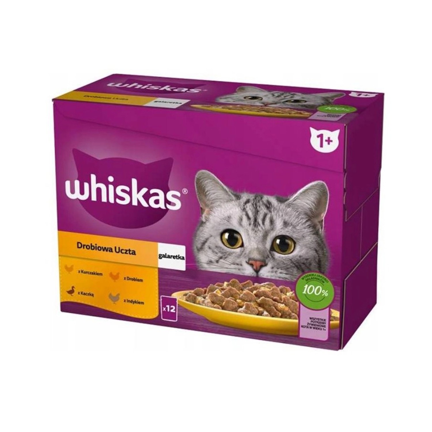 Whiskas Drůbeží Hody v Želé  - 12x85g