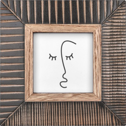 Rámeček na obrázky Ancient Secrets přírodní černý 9,7 cm x 9,7 cm