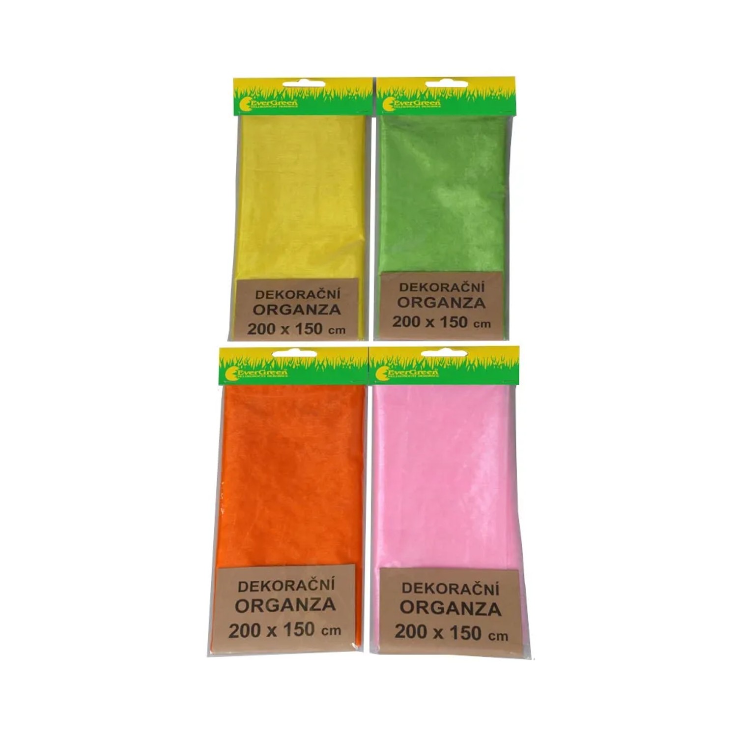EverGreen Organza v jarních barvách 200 x 150 cm