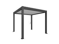 Biohort Pergola 3 x 3 tmavě šedá/bílá 312 x 312 cm