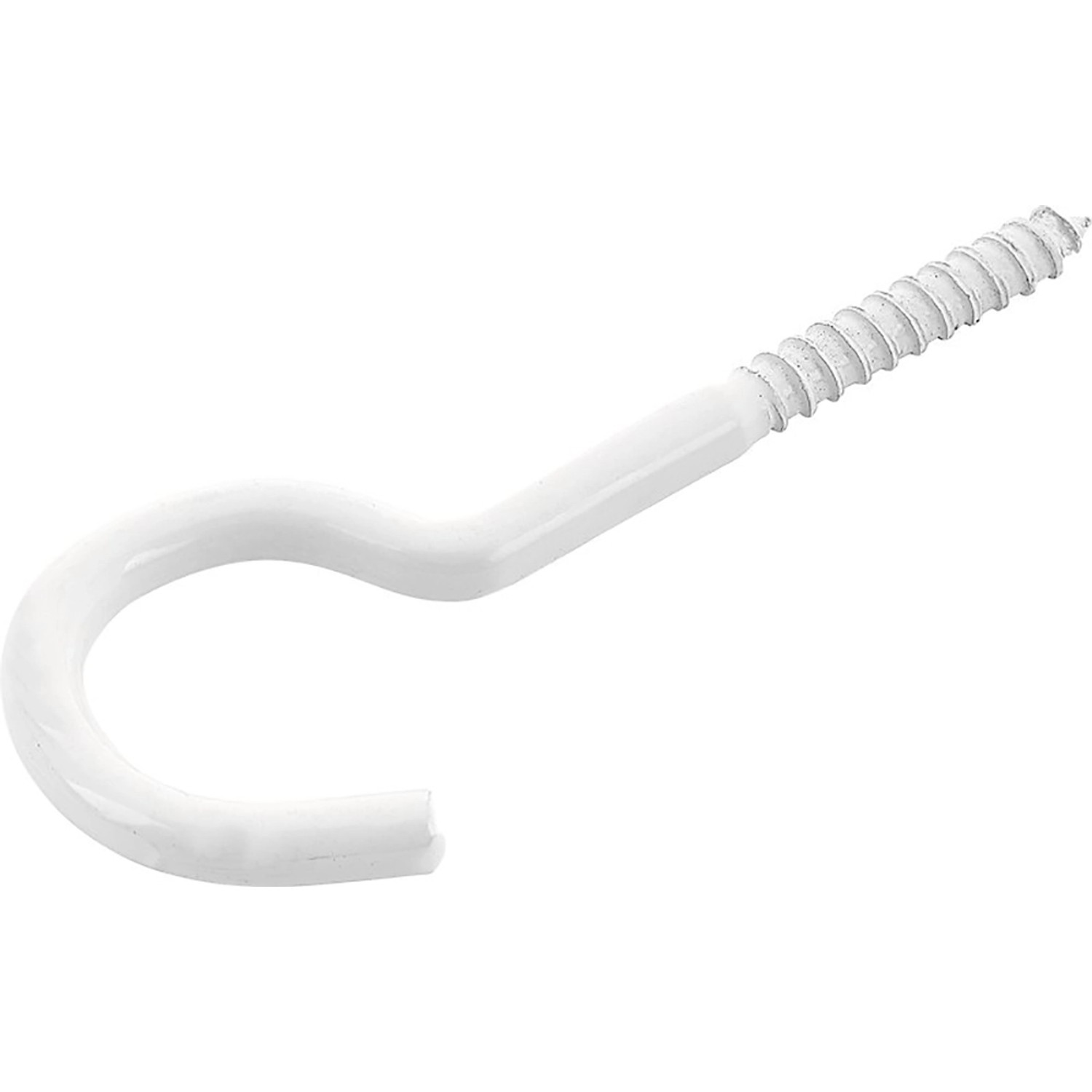 Hák na prádelní šňůru, pozinkovaný bílý povrch, 4,8 x 65 mm - prodej na váhu