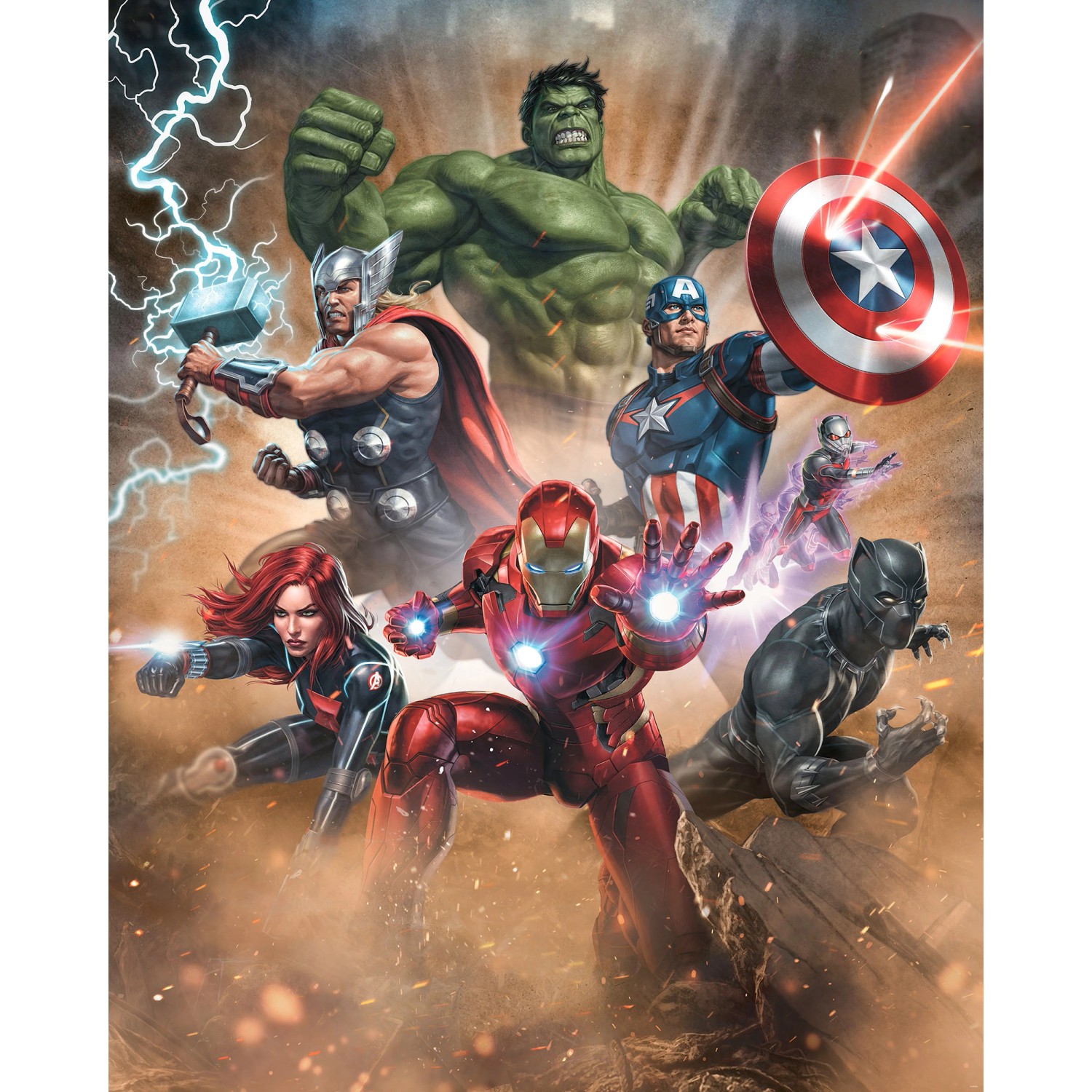 Komar Vliesová fototapeta Avengers Superpower 200 x 250 cm