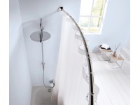 Kleine Wolke Zaoblená sprchová tyč chromová, pr. 25 mm, 125-220 cm