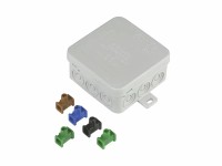 F-tronic Rozbočovací krabice na omítku, IP54, šedá, 75 x 75 x 40 mm