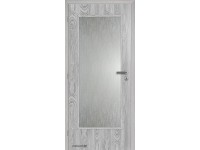 Doornite Interiérové dveře prosklené 3/4, pískový dub šedý, 80 L Doornite Interiérové dveře prosklené 3/4, pískový dub šedý, 80 L