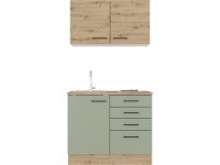 Flex-Well Kuchyně Cara 100 cm/typ 1 - varná deska/dřez