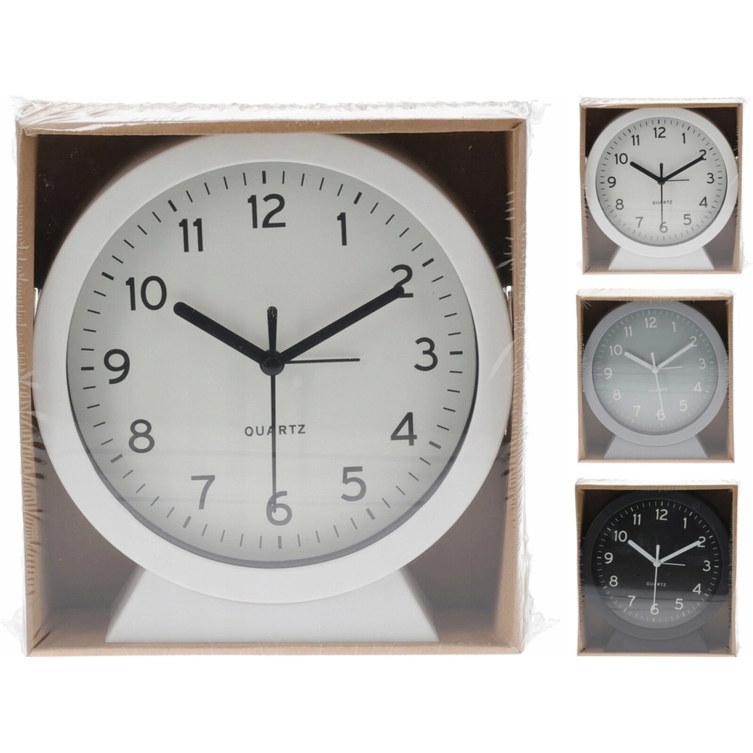 Budík, různé druhy, 15 x 16 x 3,7 cm