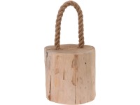 Koopman Dveřní zarážka z týkového dřeva přírodní pr. 14 cm Koopman Dveřní zarážka z týkového dřeva přírodní pr. 14 cm