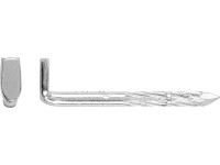 LUX-TOOLS Ocelový hák s drážkou pozinkovaný pr. 4 x 40 mm, 10 ks