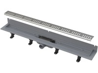 Podlahový žlab s okrajem pro perfor. rošt, s pevným límcem ke stěně APZ30-650M Podlahový žlab s okrajem pro perfor. rošt, s pevným límcem ke stěně APZ30-650M