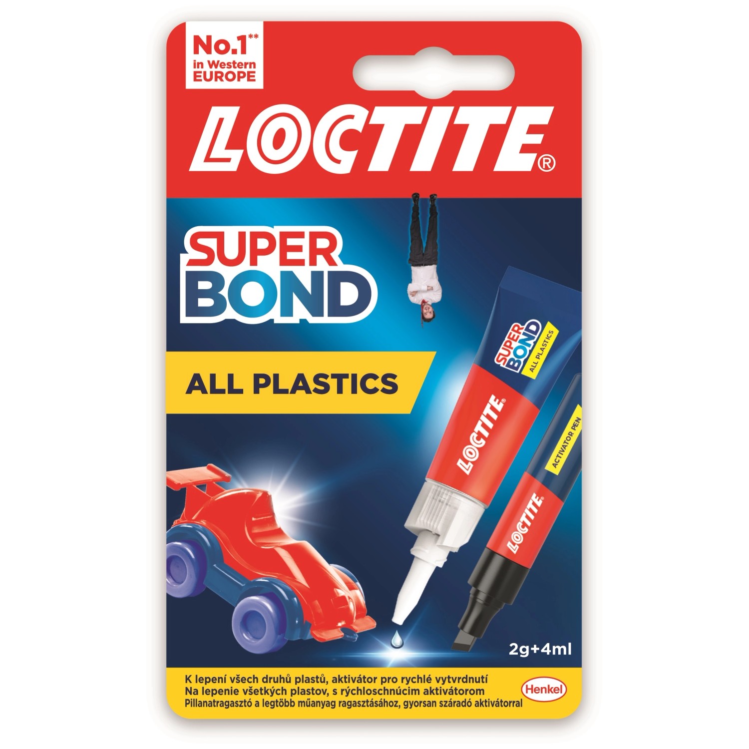 Loctite Sekundové lepidlo Super Bond All Plastics 2 g s aktivátorem 4 ml