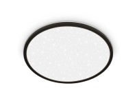 BRILO LED stropní svítidlo Slim černá 30 W, 3600 lm, 4000K, pr. 37,5 x 3,3 cm BRILO LED stropní svítidlo Slim černá 30 W, 3600 lm, 4000K, pr. 37,5 x 3,3 cm